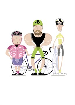 Give a cycling obsessed guy a giggle with this humorous card. Design by Pink Pig