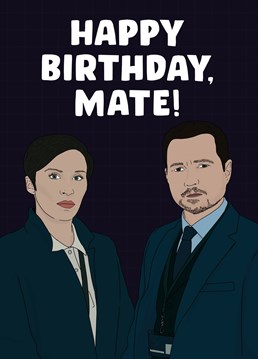 Send your friends birthday wishes with this Line of Duty inspired card. Designed by pink + pip.