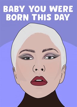 Born This Day Card. Send your friend this Funny Birthday card by Pink And Pip