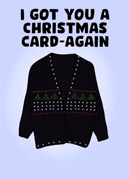 Christmas Cardigan Card. Send your friend this Cute Christmas card by Pink And Pip