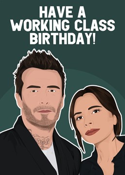 Wish your loved one a Happy Birthday! Inspired by David and Victoria Beckham.