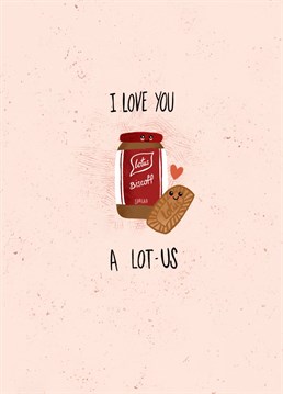 Spread the love this Valentine's Day. This Lotus Biscoff inspired card will be spectaculooooos surprise for your love!