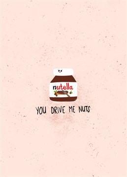Send your chocolate loving other half this Nutella chocolate spread inspired card for Valentine's Day!