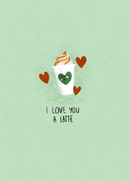 Send this very cute kawaii card to the coffee lover in your life this Valentine's Day.
