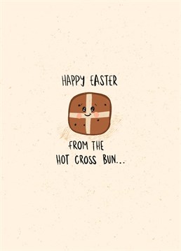 The perfect card to wish a happy Easter from the bun in the oven! Could be used as a lovely way to announce a pregnancy too!