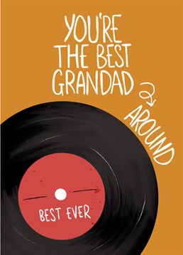 If Grandad is a Vinyl Record lover, then this is the perfect Father's day card for him this year!