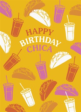 Don't give them birthday cake, tacos are the way forward and this Paper Plane card is a perfect accompaniment.