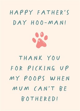 What dog dad doesn't want a cheeky card from their fur child on Father's Day?