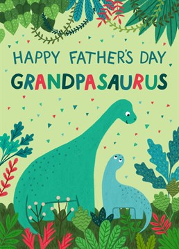 Send your grandpa this cute dinosaur card from the kids this year for Father's Day.