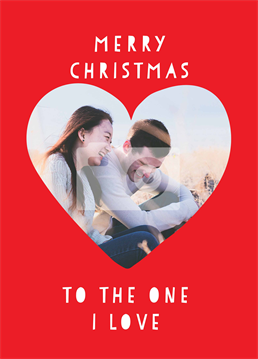 Make it clear who's in your heart this Christmas and send this Scribbler photo upload design to your number one.