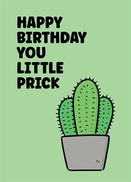 Send this insulting birthday card to anyone who deserves it, especially if they're a prick