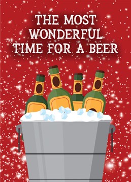 Send the beer-drinker in your life this ideal Christmas card for them, inspired by a classic Christmas tune.