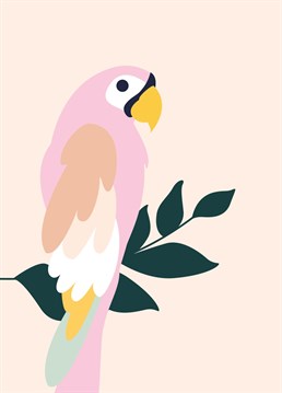 Following a tropical boho theme, our Tropical Bird card is blank inside for your own special message. So if its a card to say 'Get well soon', a 'happy birthday', or something else, you can't go wrong with our beautiful bird card!