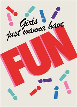 Channel the 80's and Cyndi Lauper with this FUN Papagrazi design, perfect for sending to your best girls.