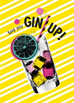 With a gin-spiring card like this, they'll be back on form in no time! Pep up a friend with this cute Papagrazi design.