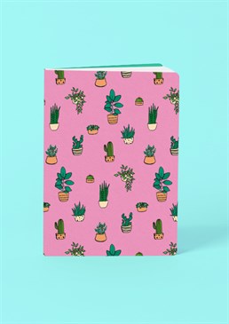 The perfect notebook for any plant parent! Why not bring a little bit of outside into the office to keep your ideas fresh? This A5 softback notebook is perfect bound and contains high quality lined paper. Please note this product is made to order and is non-returnable.