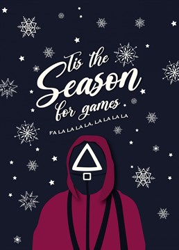 Tis the season for games! send this card to your Squid Game fan for Christmas, as Christmas is the perfect time to play some games!