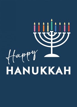 Happy Hanukkah Card. Send your friend this Cute Faith card by Quinton Cards