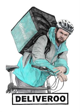 Wayne's officially retired as a player and become a Deliveroo rider instead, you heard it here first kids! Now get peddling, I'm starving... Designed by Quite Good Birthday cards.