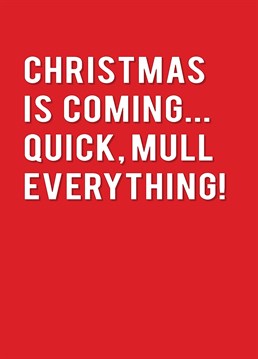 The perfect Christmas card to send a mulled wine enthusiast and get them into the festive spirit! Designed by Redback.