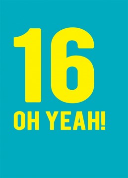 OMG, you're 16! Celebrate their milestone birthday with this cool and colourful card from Redback.