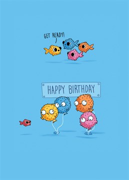 Wish a loved one a happy birthday with this funny animal illustration card from Redback.