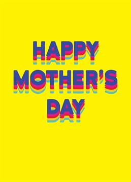 Wish your Mum a happy Mother's Day with this cool and colourful rainbow card. Designed by Redback.