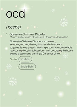 We all suffer from this at Christmas!