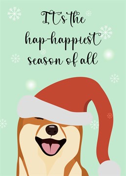 Send your friends and family this cute Shiba Inu Christmas card.