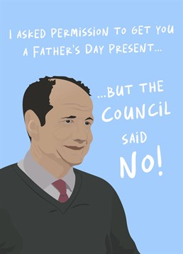 The council denied their Father's Day present! typical! Send your Dad or Father figure this fun Charlie from Clarkson's Farm themed card.