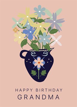 Send your Grandma this cute traditional drawing style Birthday card.