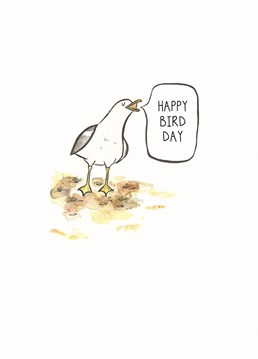 If you're a fan of birds, birthdays and terrible puns then Roh Noh has designed the perfect card for you!