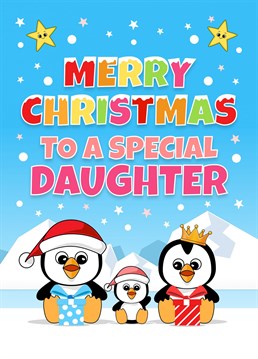Send your loved one this fun and colourful Merry Christmas to a Special Daughter Christmas card