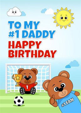 To My #1 Daddy. Happy Birthday. Send your Dad / Partner this fun and Colourful Birthday card