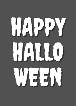 This year send your loved ones this spooky themed Halloween Card. By Rooster Cards.