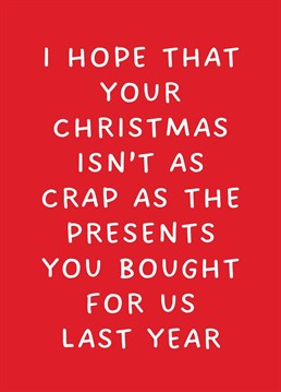 This year send your loved one this hilariously cheeky Christmas Card. Guaranteed to put a smile on their face. By Rooster Cards.