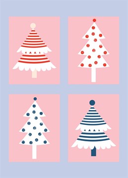 Christmas Trees Card. Send your friend this Cute Christmas card by Rambos Packed