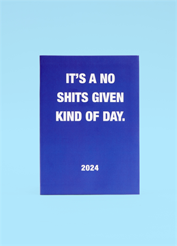Set your year off to a good start with this 2024 Scribbler No Shits Given themed diary