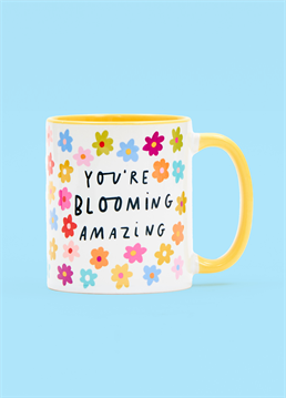 Tell them how amazing they are with this cute, floral mug designed by Scribbler