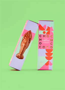 Make your other half's Valentine's Day extra special with the Chococo Milk Chocolate Love Lobster! Indulge guilt-free with the sustainable, ethical, and slave-free chocolate which won the 2023 Gold Great Taste Award!&nbsp;<br />
<br />
The 23cm long, fun 3D lobster design is crafted using 47% Colombia single origin milk chocolate and is rich and creamy with bright top notes. Plus, it comes in 100% plastic-free packaging.<br />
<br />
Ingredients: Colombia origin milk chocolate 100% (cocoa butter, sugar, milk powder, cocoa mass, sunflower lecithin, vanilla extract). 47% (min) cocoa solids, 23% milk solids.&nbsp;<br />
<br />
Suitable for vegetarians.