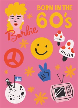 The perfect dose of nostalgia to send a 60s baby on their birthday and take them on a trip down memory lane! Designed by Rumble Cards.