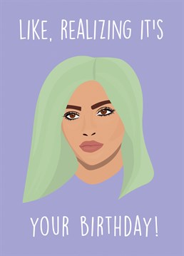 Do you know someone who likes to keep up with the Kardashians? Then this one from Rumble Birthday cards is the one for them!