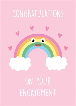 The gays are getting married and it's going to be fabulous! So, say congratulations on their engaygement with this cute Engagement card by Rumble Engagement cards.