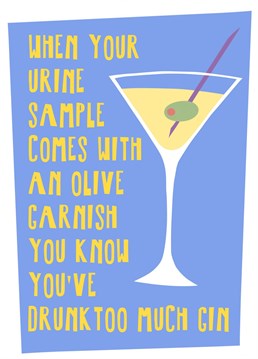 Send them a huge shaken not stirred birthdaycongratulations to the gin drinker in your life! If they love James Bond, and a cocktail, this is the card for them