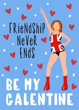 Send your gals some love this Galentine's Day with this fabulous card. Friendship Never Ends so remember to celebrate it!