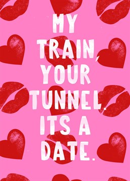 Send your Valentine a cheeky wink with this colourful card. Let's just hope there are no delays to the service!