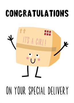 Send your loved ones a huge congratulations on the arrival of their very special delivery! If they loved shopping online, this is the perfect card for them! .