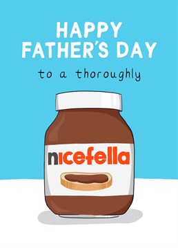 If he is a bit of a chocoholic and an all round nice guy, this is the card for him! Celebrate Father's Day with this colourful design. Perfect for dads who love chocolate and terrible puns!