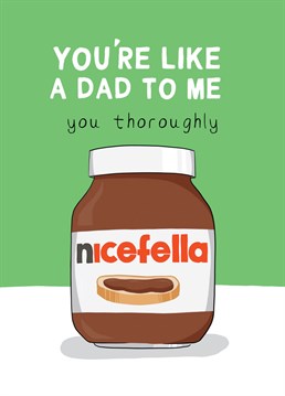 If he is a bit of a chocoholic and an all round nice guy, this is the card for your step dad! Celebrate Father's Day with this colourful design. Perfect for step dads who love chocolate and terrible puns!