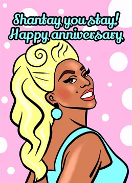 Send some anniversary love to the Ru Paul's Drag Race fan in your life! Colourful, cheeky and oh so fabulous!